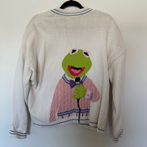 Kermit the Frog Knit Cardigan